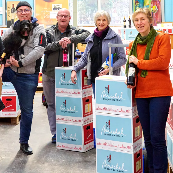 Team Weinhaus Michel dankt