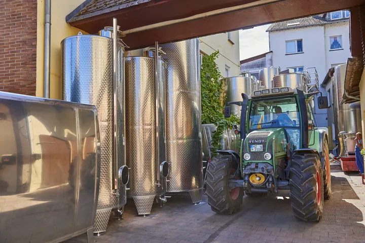 Ankunft im Weingut Michel