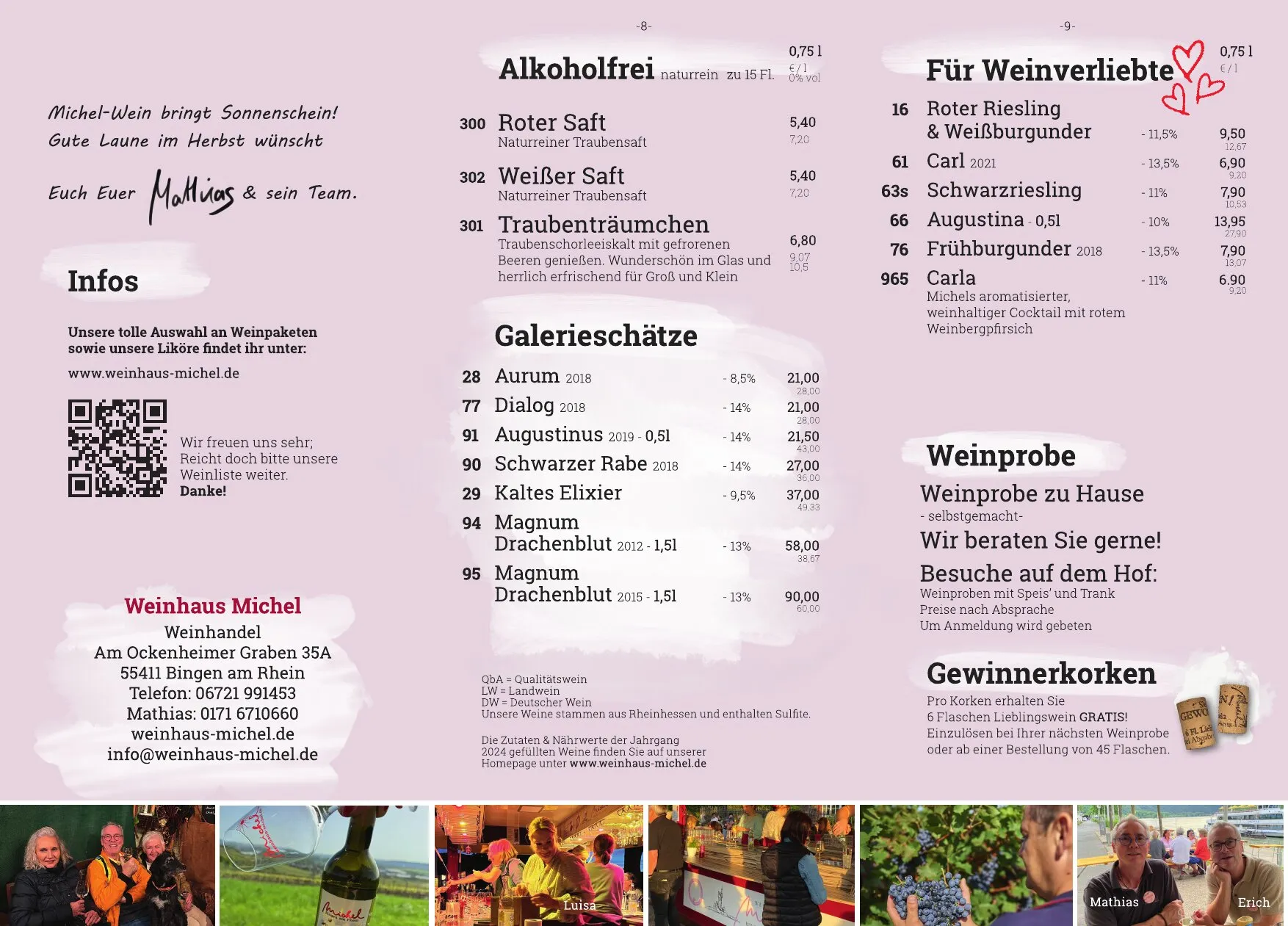 Weinpreisliste Wein-Herbst 26, Seiten 7–9